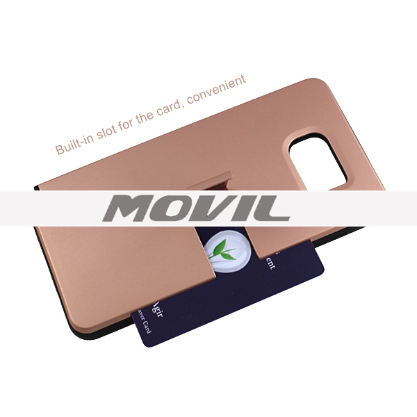 NP-2596 Funda de híbrido con ranura de tarjeta de crédito para Samsung Galaxy Note 5-8